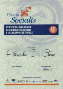Premio di laurea Socialis Alessandro De Chirico